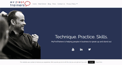 Desktop Screenshot of myfirsttrainers.com